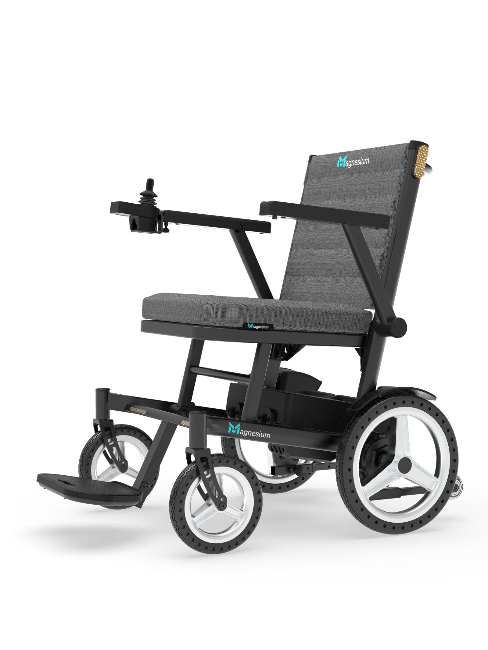 Compact Power Wheelchair for Indoor and Outdoor Use 