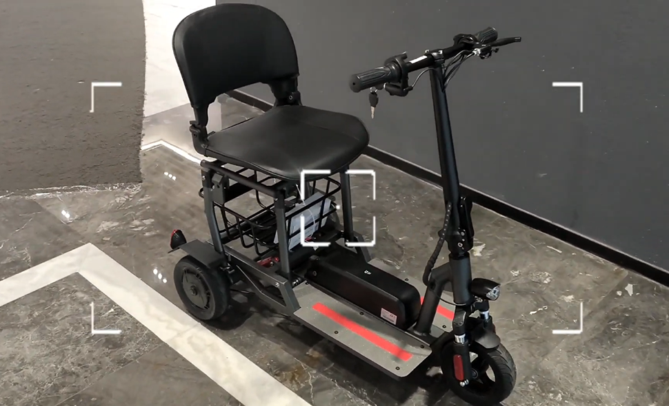 3-Wheel Electric Ultra-Light Mobility Scooter For Elderly