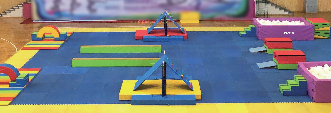 What length options define a tumble track for professional gymnastics gyms?