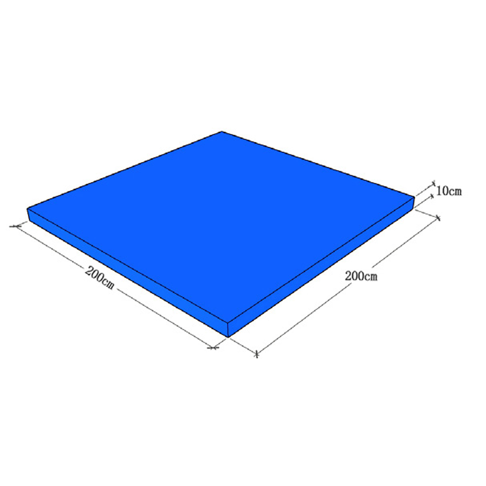 How does a landing mat for gymnastics reduce injury during dismounts?