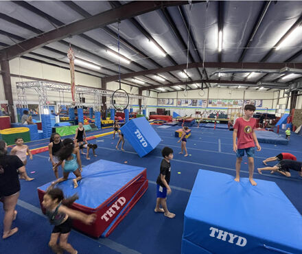 Les tapis de gymnastique sont utilisés dans les clubs et centres de gymnastique