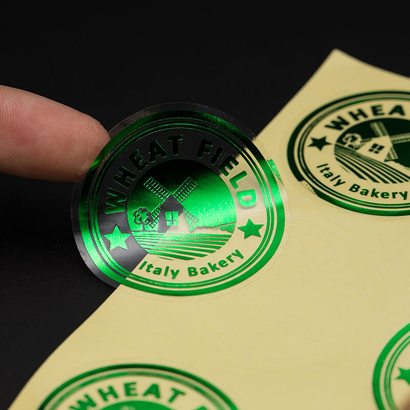 Gilded sticker