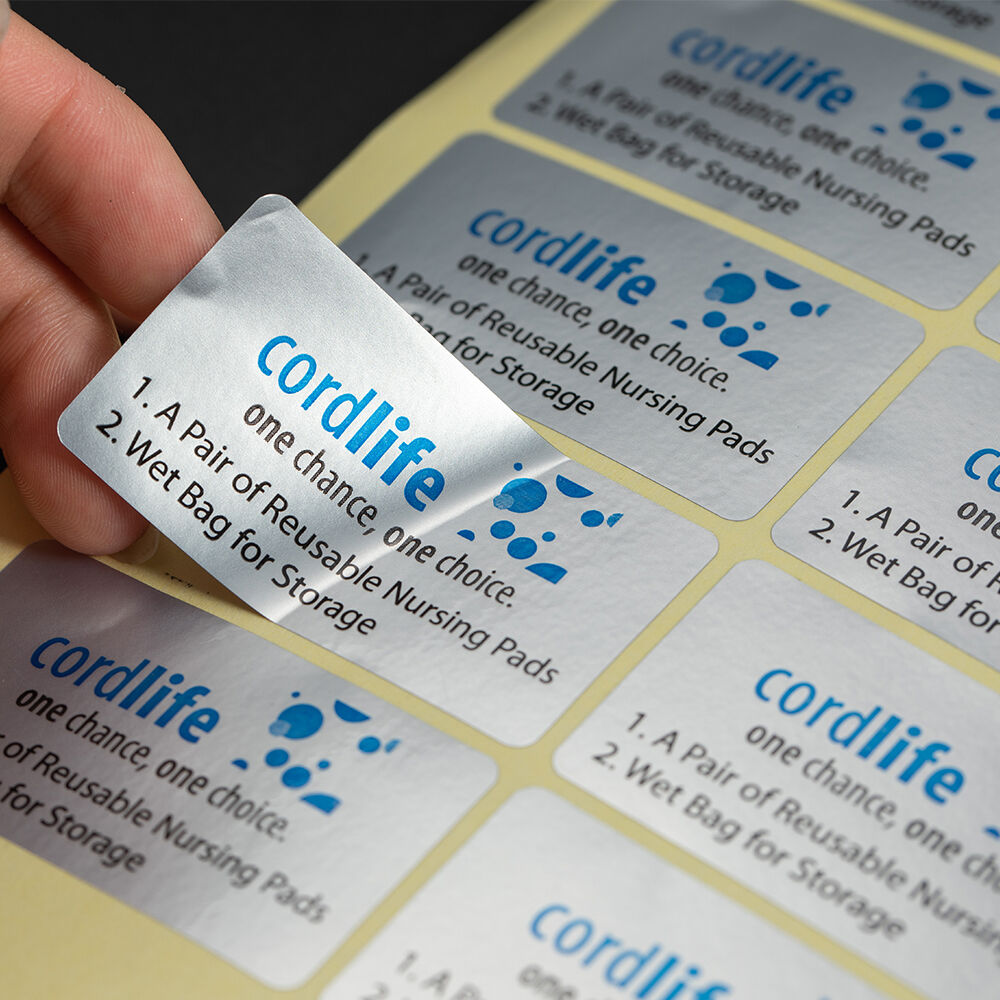 Matte silver sticker