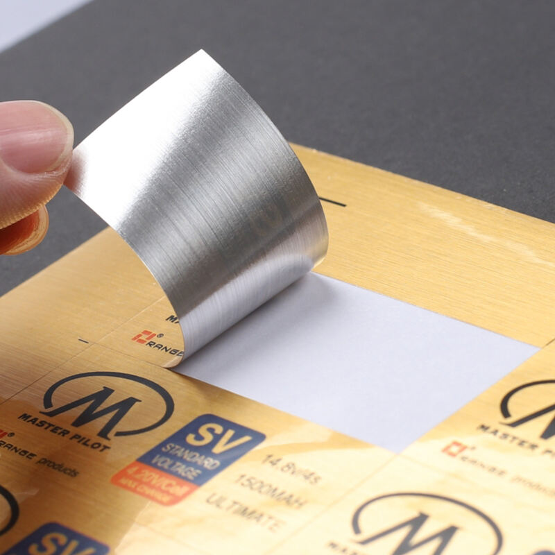 Brushed gold sticker