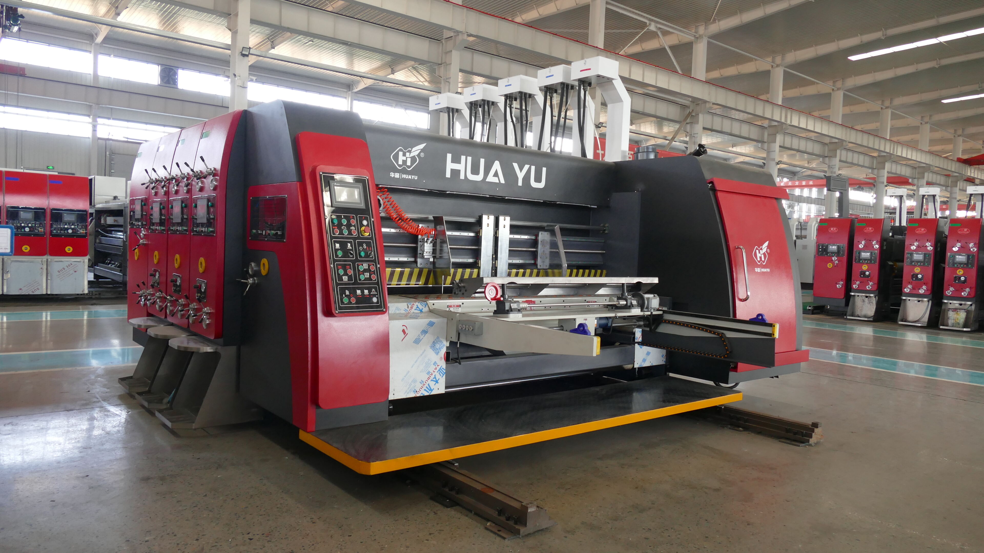 HUAYU-A Series fully computerized high speed printing slotting die cutting machine