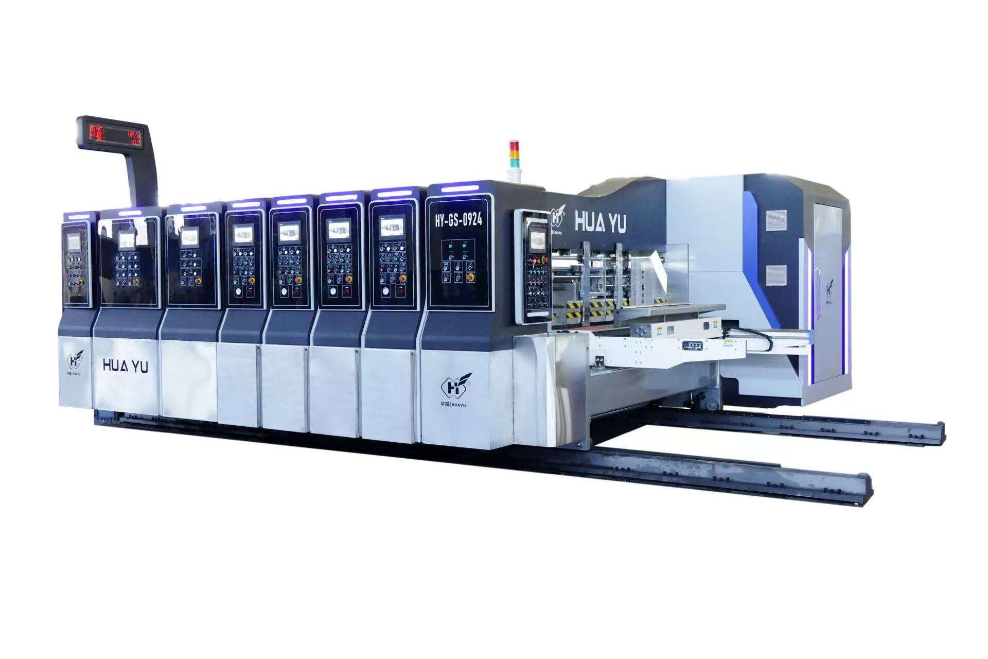 HS Series fully vacuum transfer fully computerized high speed printing slotting die cutting (Vacuum transfer top printing)