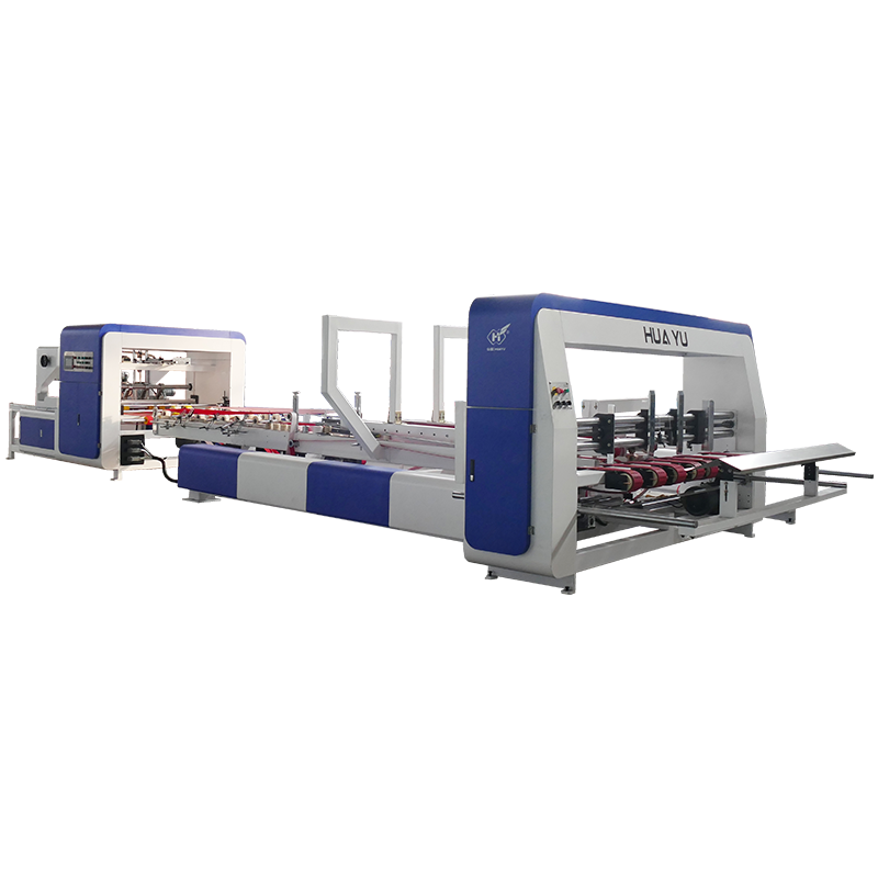 What advantages does an automatic gluing machine offer for corrugated boxes?