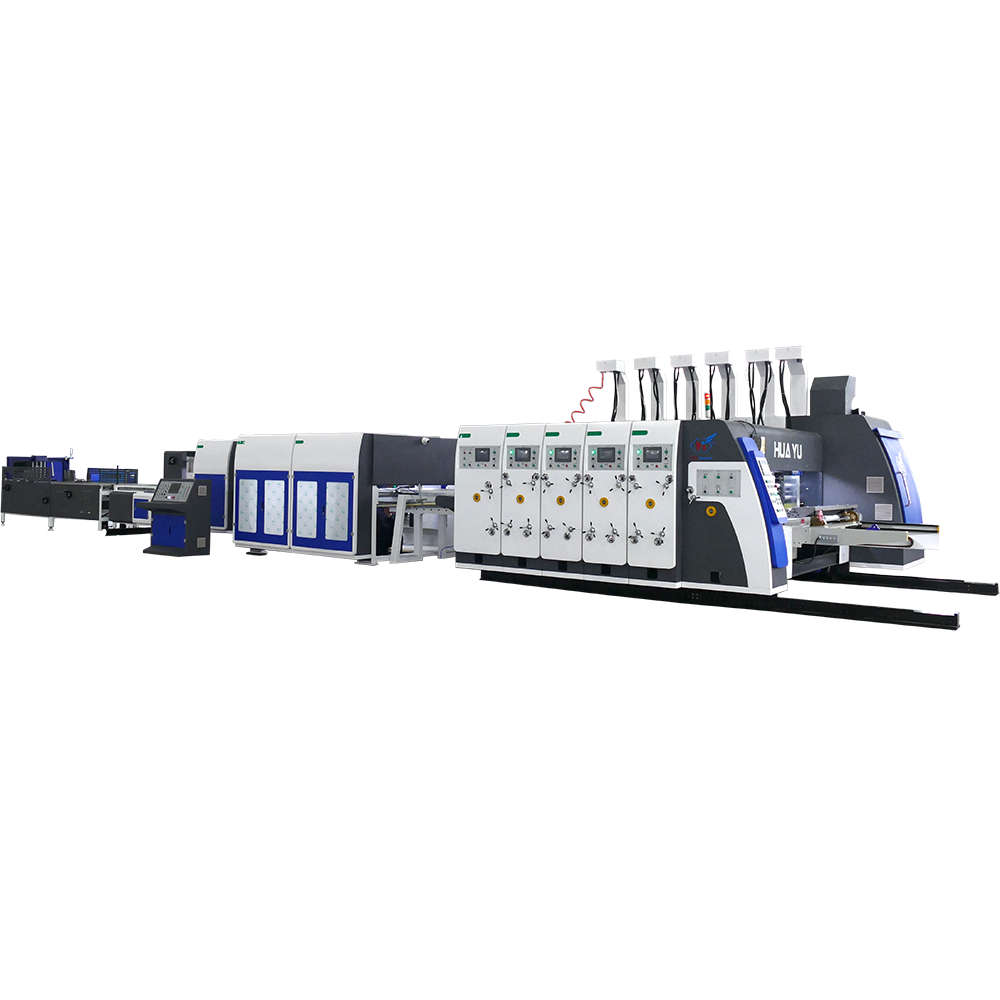 HS-C Series automatic high speed printing gluing with auto bundle machine