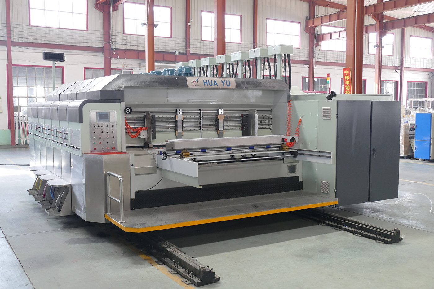 HX Series fully vacuum transfer fully vacuum high-definition printing slotting die cutting machine (Vacuum transfer down printing)