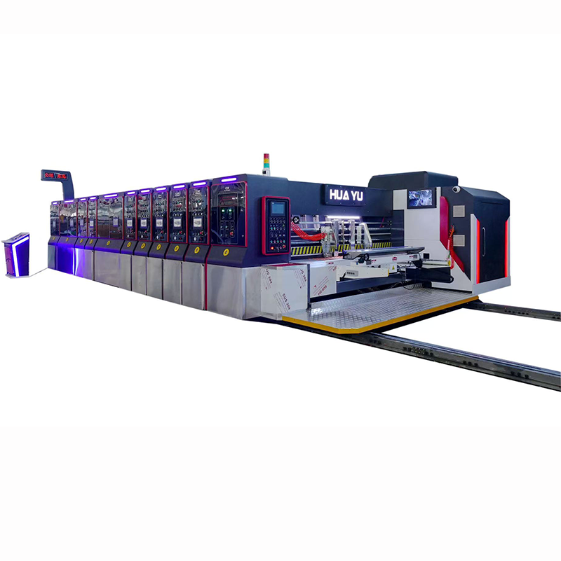 HS Series fully vacuum transfer fully computerized high-definition printing slotting die cutting machine (Vacuum transfer top printing)