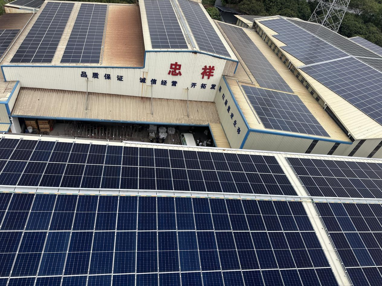 Mise en service du système PV sur le toit de notre entreprise le 31 mars 2025 : Lutte contre la pollution et réduction des coûts