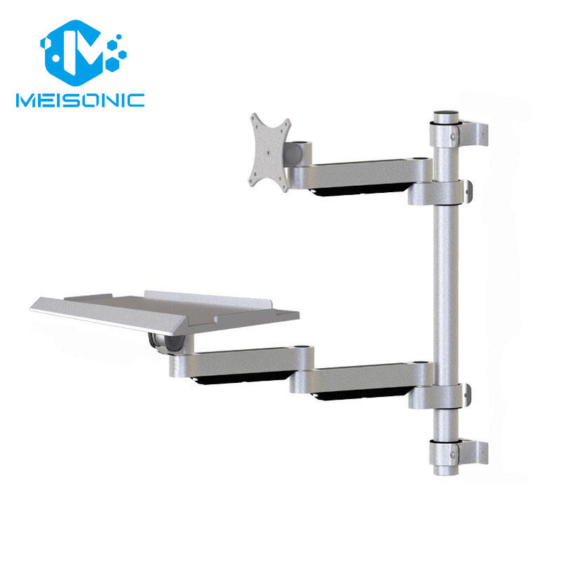 T3-ME2-400მმ აპარატურის დისპლეის მიმაგრება, კედელზე დამაგრებული მექანიკური ზამბარის მონიტორის მიმაგრება, მონიტორის სადგური