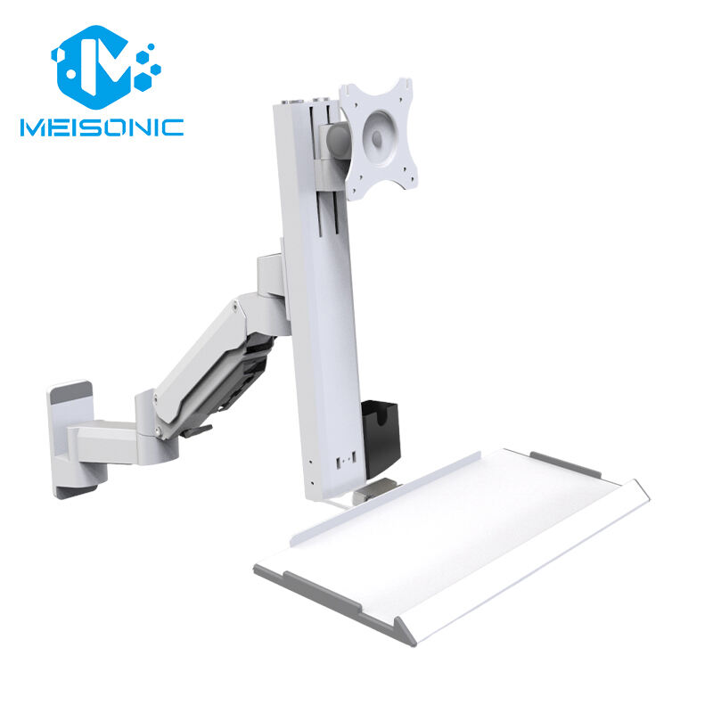 T9-GA02KB Height-Adjustable Display Stands Space-Saving Foldable Monitor Stand for Production Lines Maximum Tilt 90 Degrees New