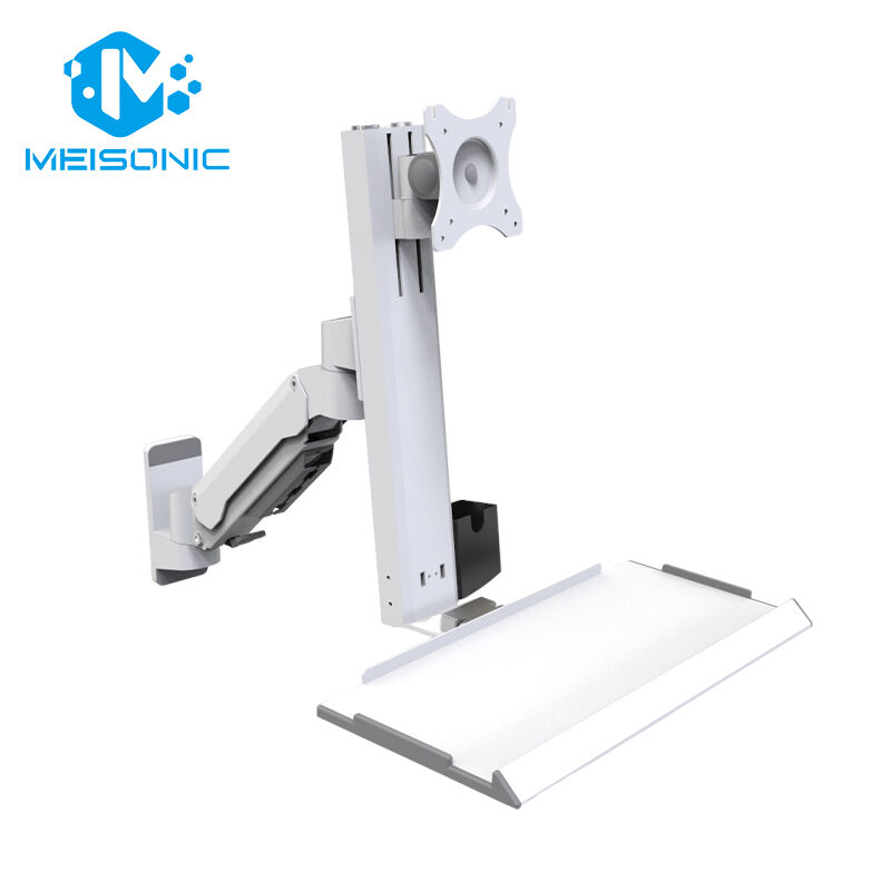 T9-GA01KB Heavy-Duty Adjustable Industrial Monitor Arm Wall-Mounted Mechanical Spring Mounts for Machinery New Product
