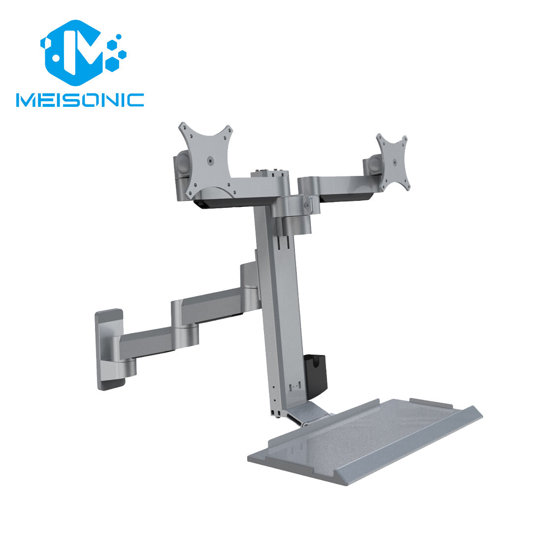 Support pour clavier et moniteur en acier inoxydable T9-MA02KB-HSP-1, support d'affichage pour salle de contrôle