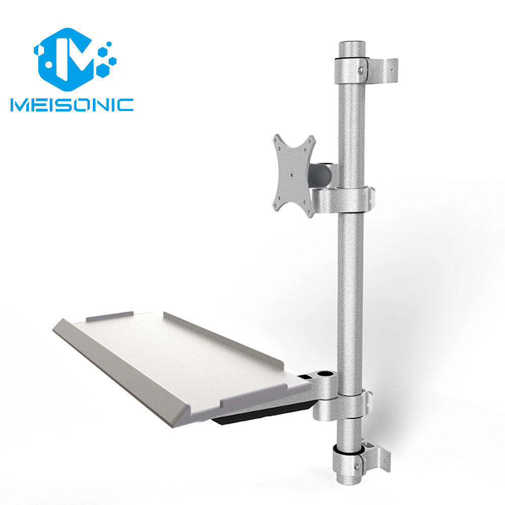 T3-ME1 Аноддоштурулган алюминий иригиндиси монитордук кронштейн, машина үчүн кронштейн жана клавиштер тобу менен
