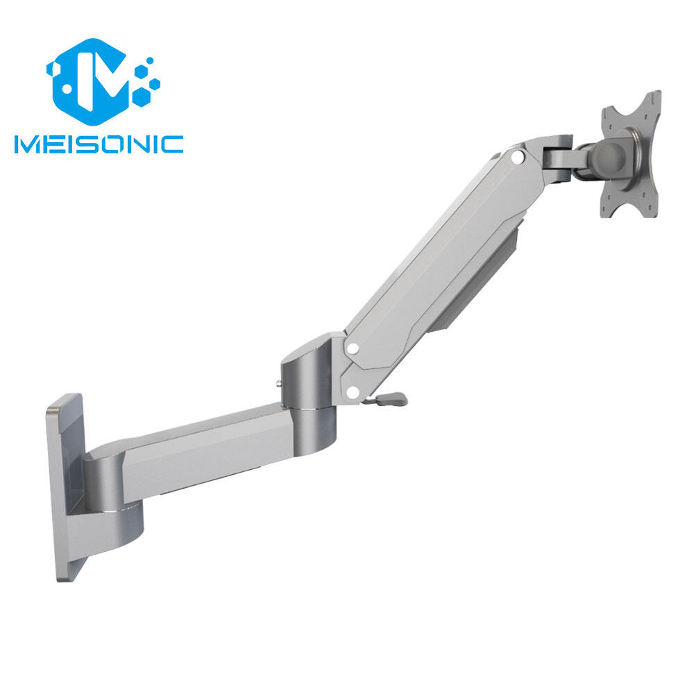 Bras de moniteur industriel T8-GA02-W, support de moniteur pour machine CNC, bras de moniteur suspendu réglable