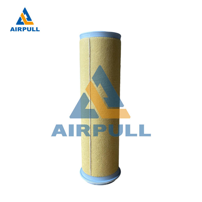 High-Efficiency Imported HV Glass Fiber Filter Media Compressor Parts Replacement Compressed Air Filter Element CF1300