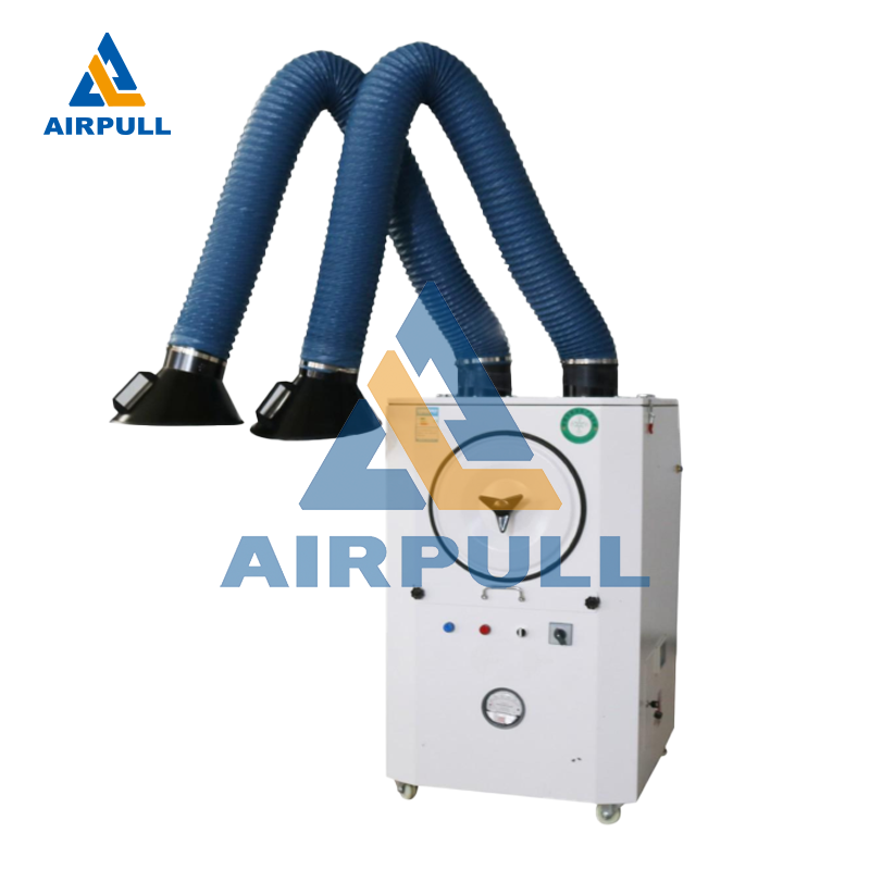 Dual-arm Mobile Welding Fume Purifier 3KW High-Efficiency Workshop Purification Equipment