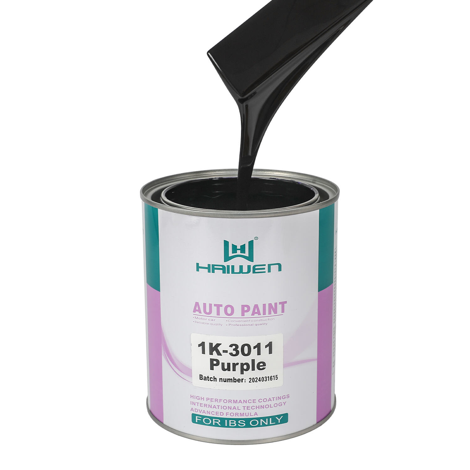 HAIWEN 1K-3011 Purple 1K Basecoat – Blu-violaceo frontale con riflessi rossastri per il rifinitura automobilistica e miscelazione colori