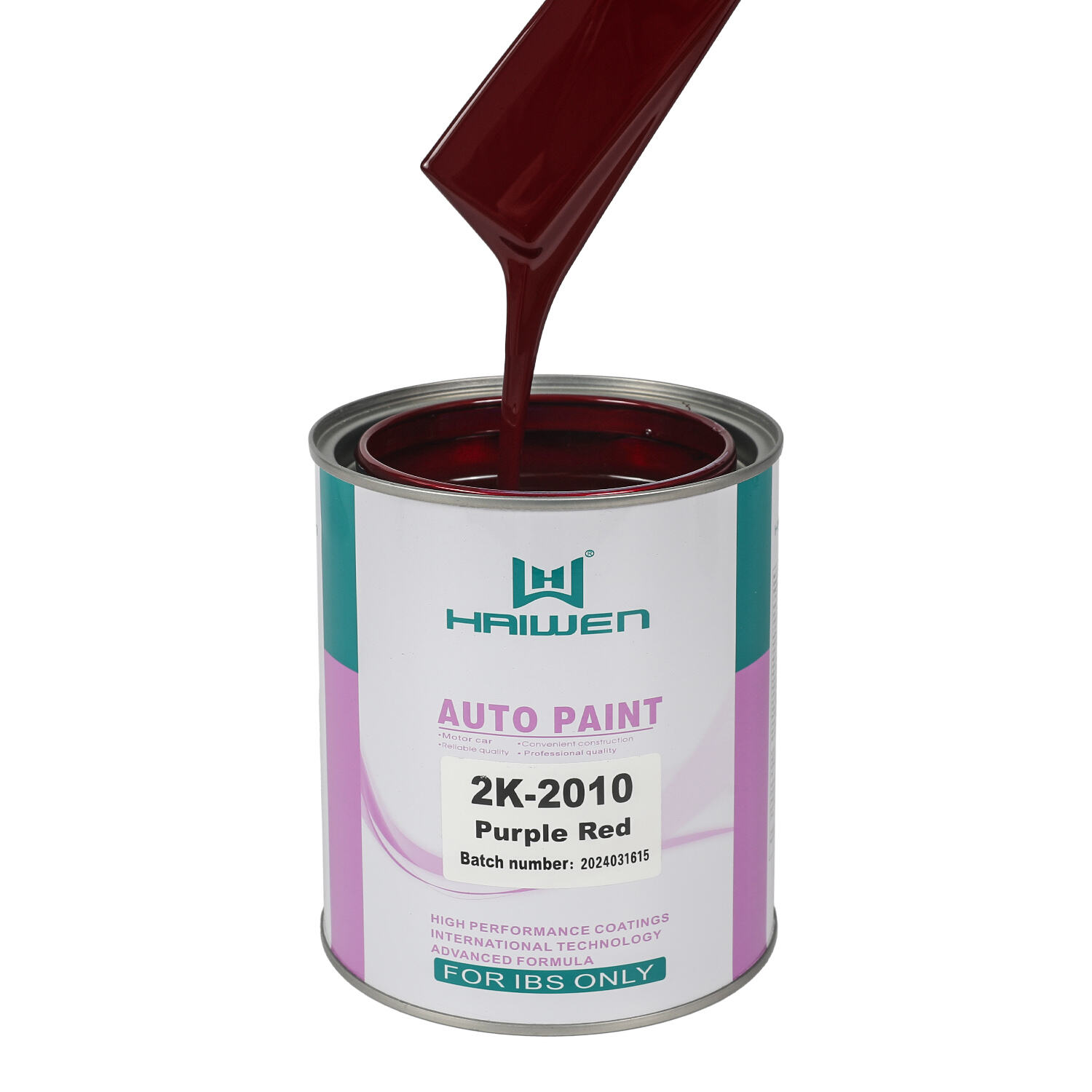 HAIWEN 2K-2010 Purple Red 2K Acrylic Paint – Rutilus obscure rufus cum caerulea phase picturae renovandae