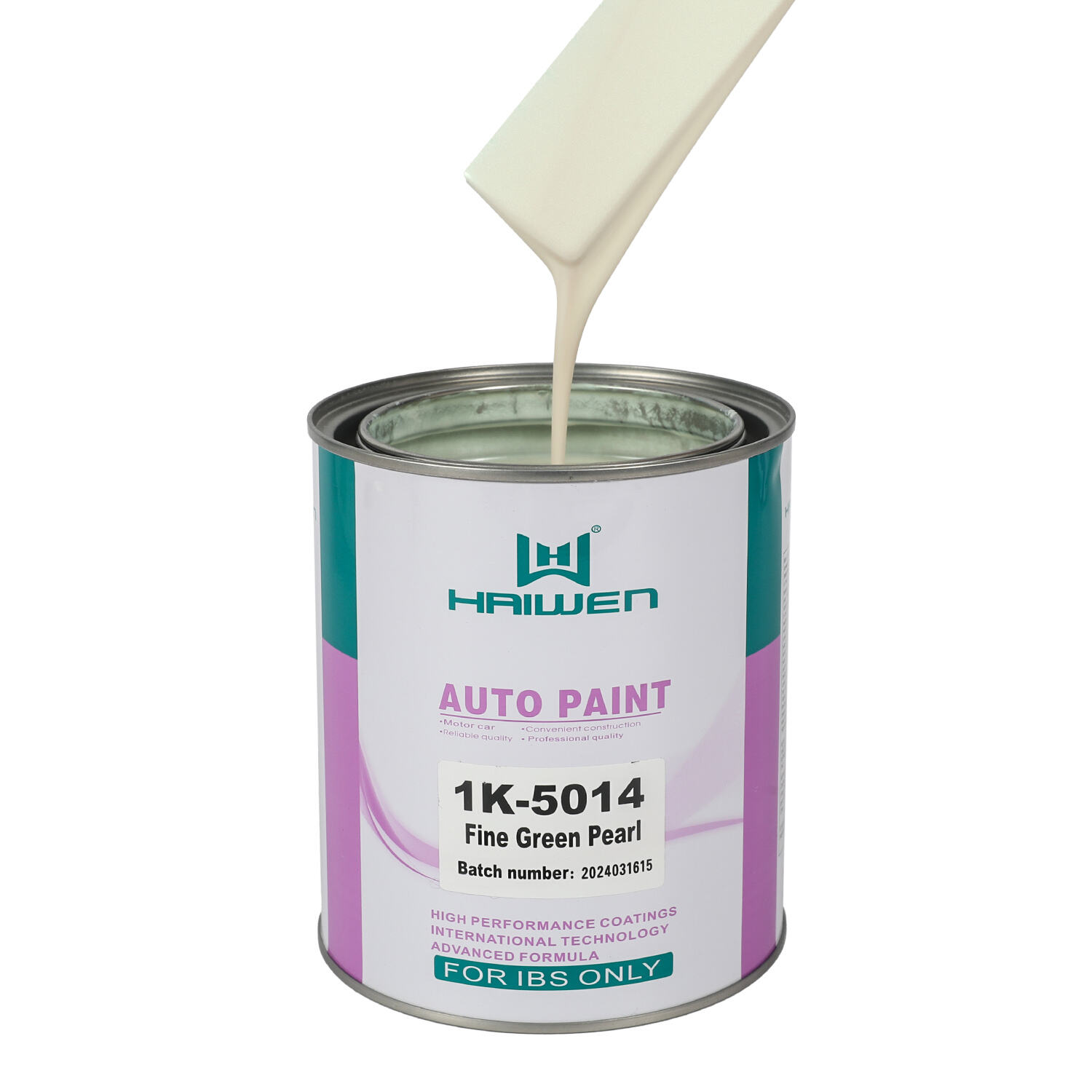 HAIWEN 1K-5014 Fine Green Pearl 1K Pearl Paint – Verde fine e traslucido per il rivestimento automobilistico e la miscelazione dei colori