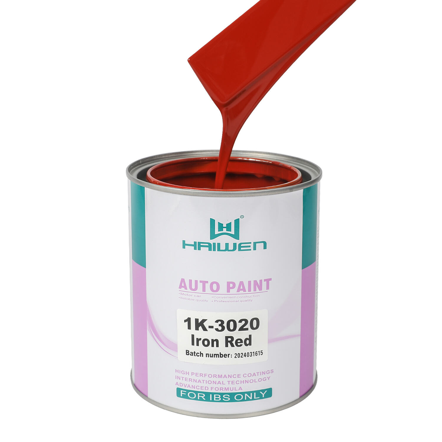 HAIWEN 1K-3020 Ferro Rosso 1K Basecoat – Rosso Mattone per Carrozzeria e Miscelazione Colori