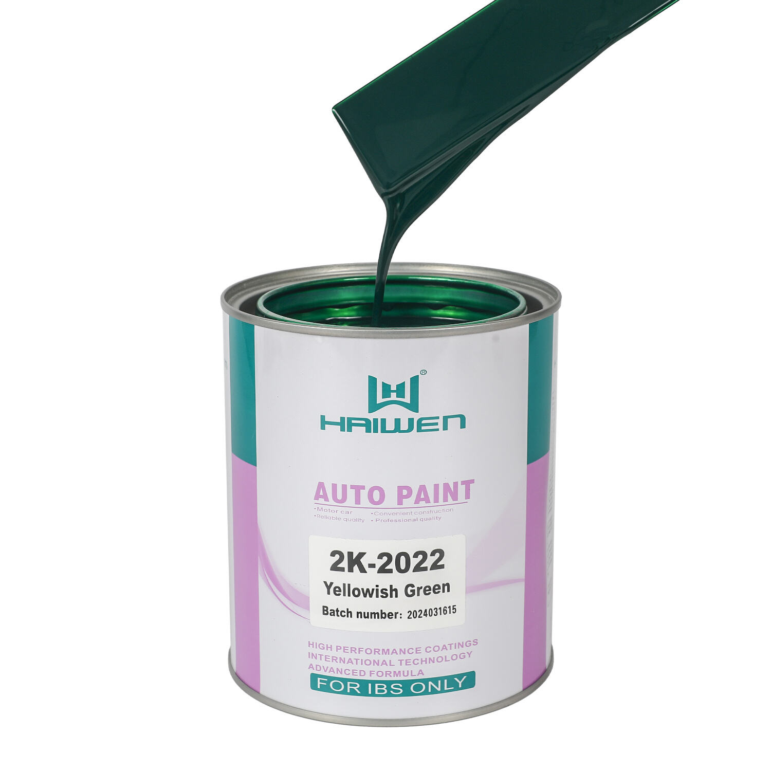 HAIWEN 2K-2022 Virido-croceus 2K Pictura Acrylica – Viridis cum Iancantia Fase Pictura Reficiendi Automobile