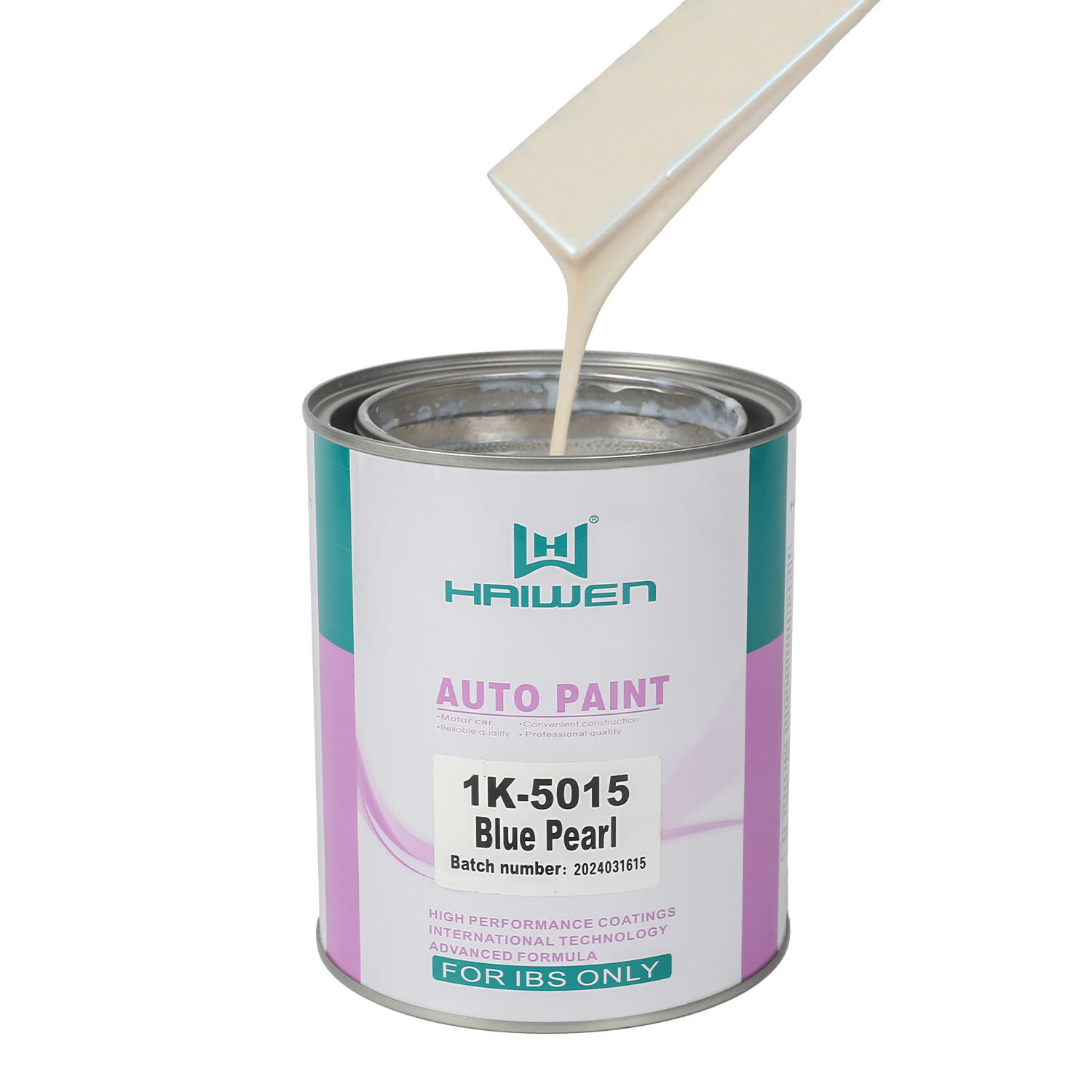 HAIWEN 1K-5015 Blue Pearl 1K Pearl Paint – Blu frontale con lato giallo chiaro, traslucido per il rivestimento automobilistico e la miscelazione dei colori