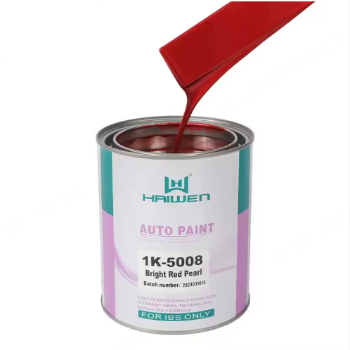 1L Fabrikspris Ljus Röd Perlmica 1K Färgsprayfarg för Bilar och Båtar Användning Acrylbasera