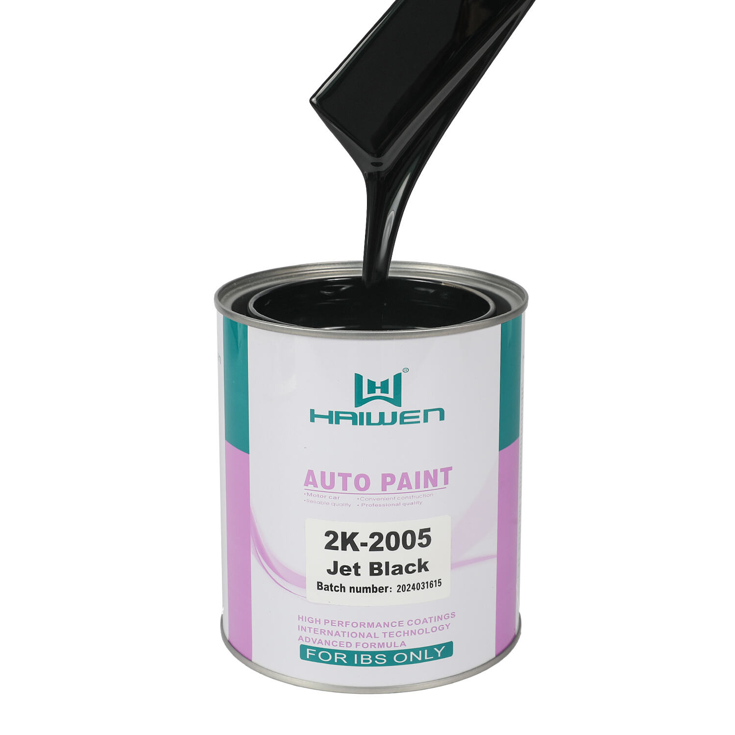 HAIWEN 2K-2005 Jet Black Automotive Basecoat – Tonalitas caerulea picturae renovandae