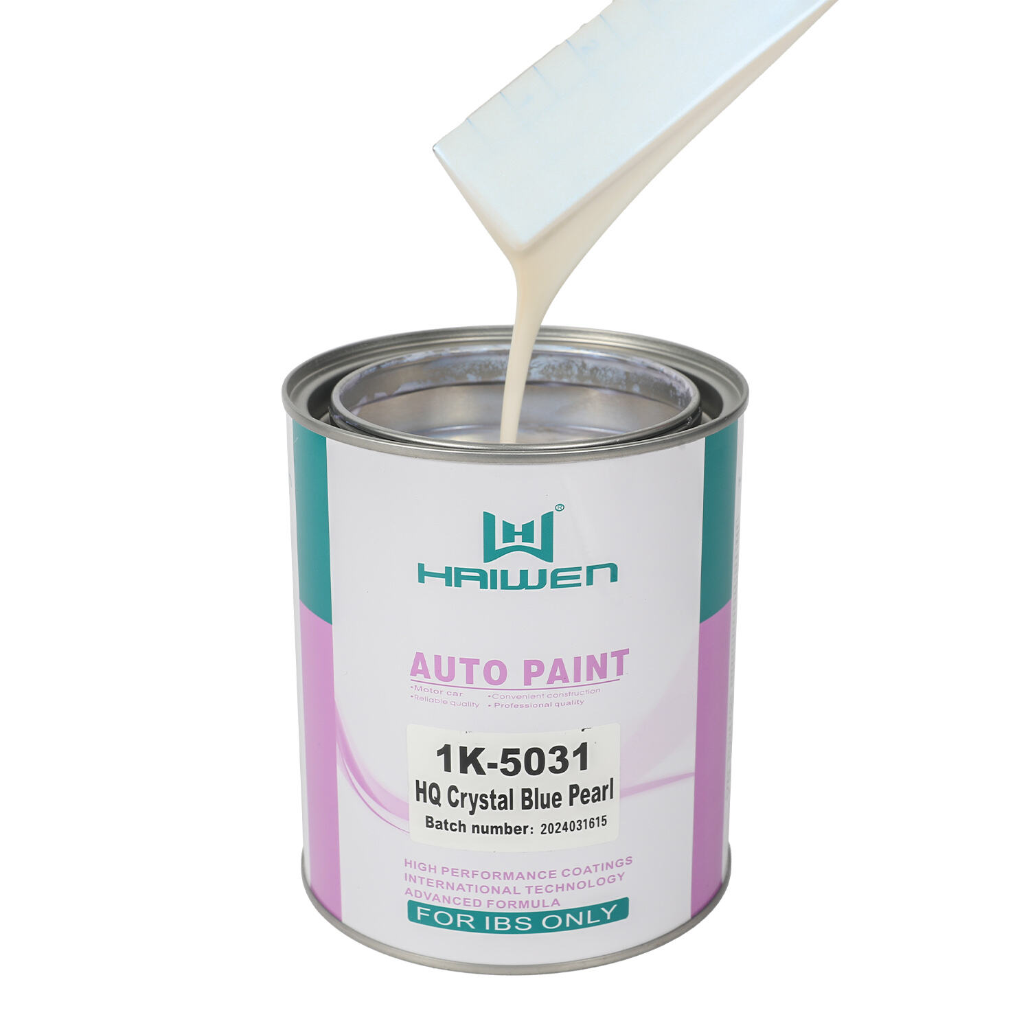 HAIWEN 1K-5031 HQ Crystal Blue Pearl 1K Pearl Paint – Blu più brillante e granuloso per il rivestimento automobilistico e la miscelazione dei colori