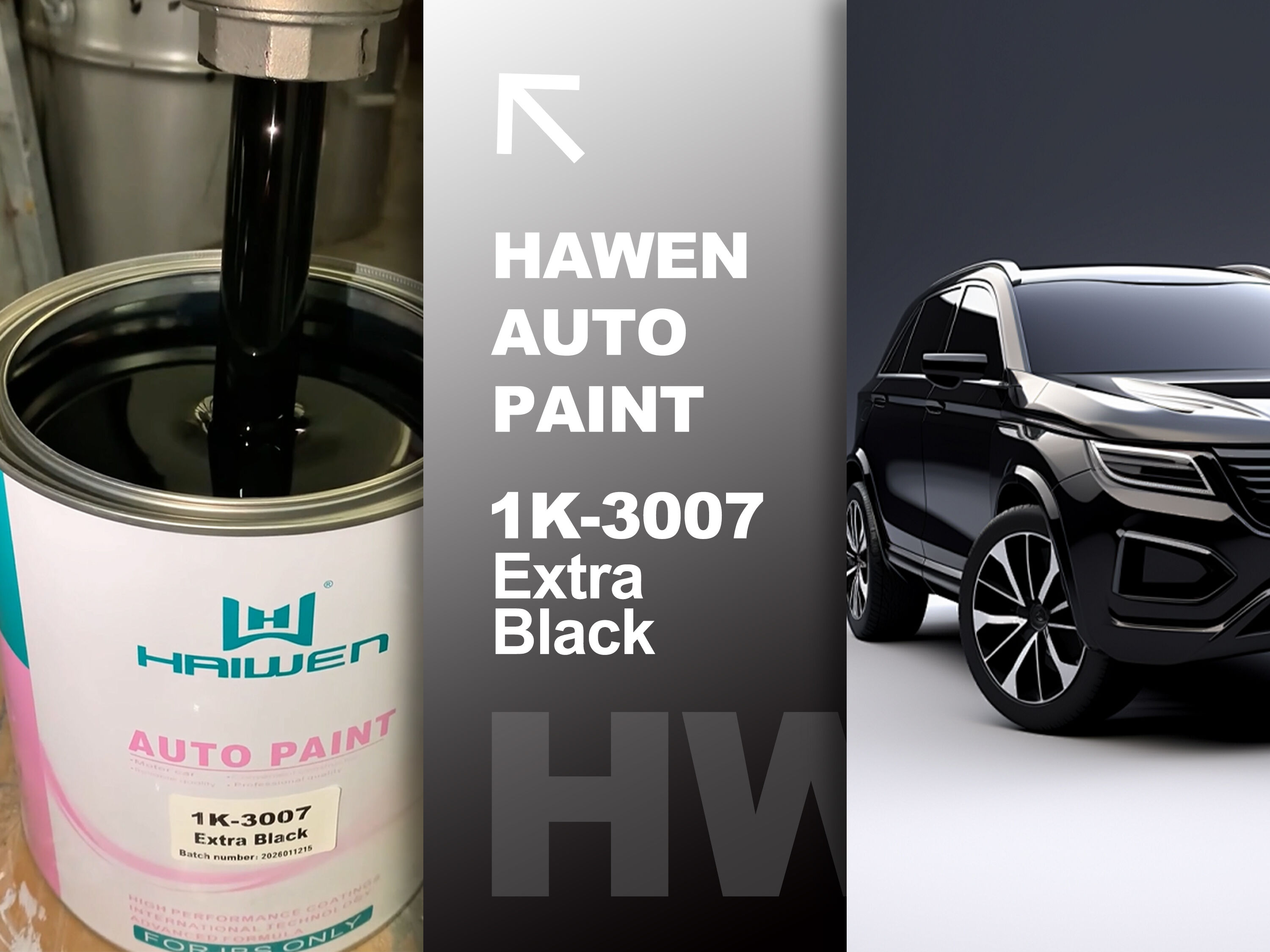 1K-3007 Đen Đặc Biệt — Điều gì quan trọng hơn đối với bạn: giá cả hay chất lượng? Hãy để lại ý kiến của bạn bên dưới! ##haiwencarpaint #carpaint #aut