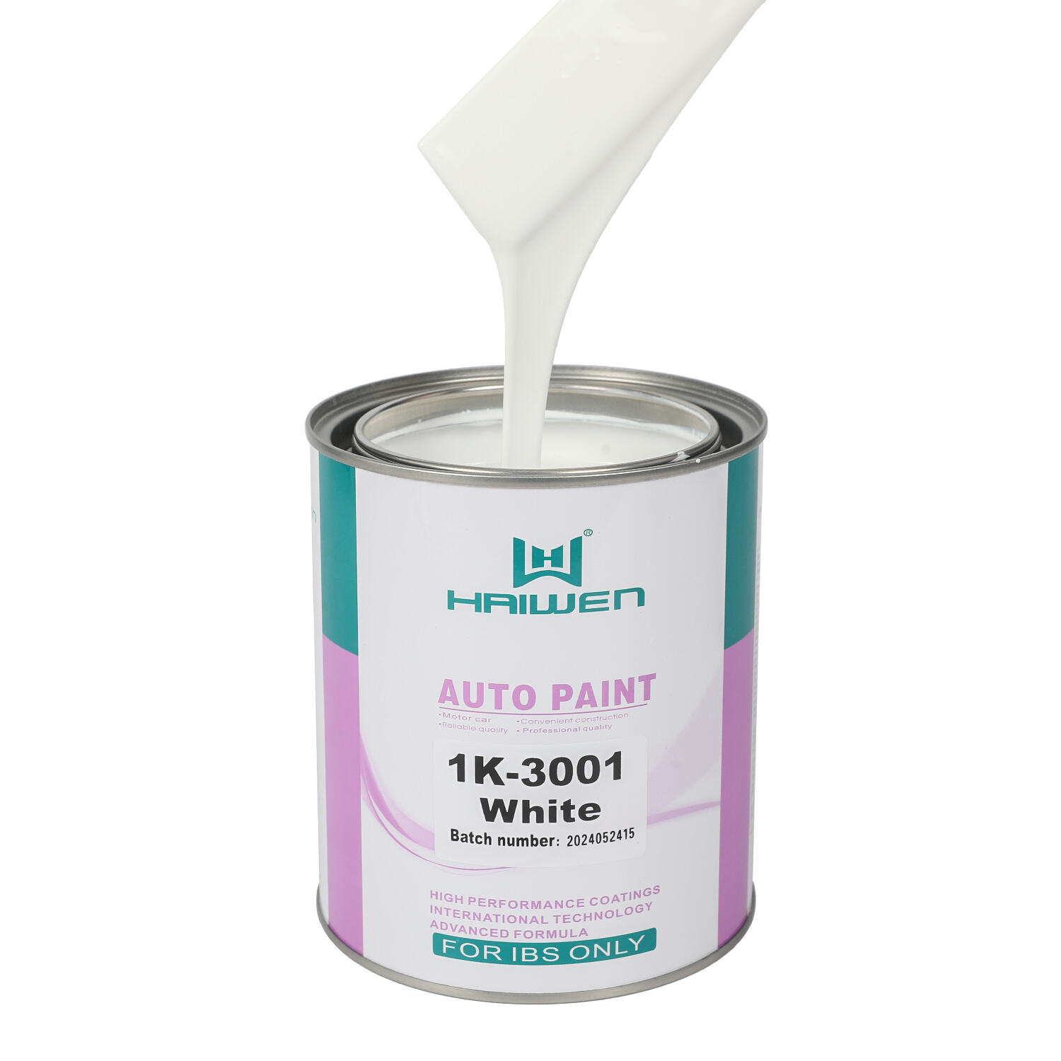 HAIWEN 1K-3001 White 1K Basecoat – Bianco Standard per Miscelazione Colore Auto e Ripristino