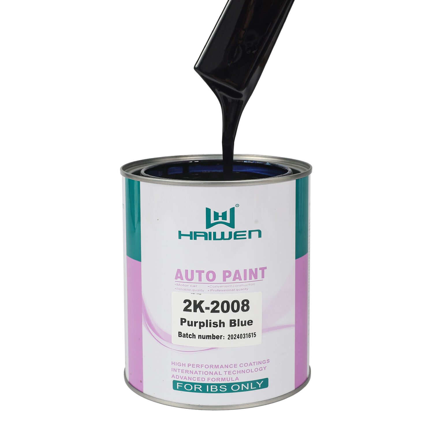HAIWEN 2K-2008 Purplish Blue Automotive Basecoat – Series caeruleissimae rubentis picturae renovandae