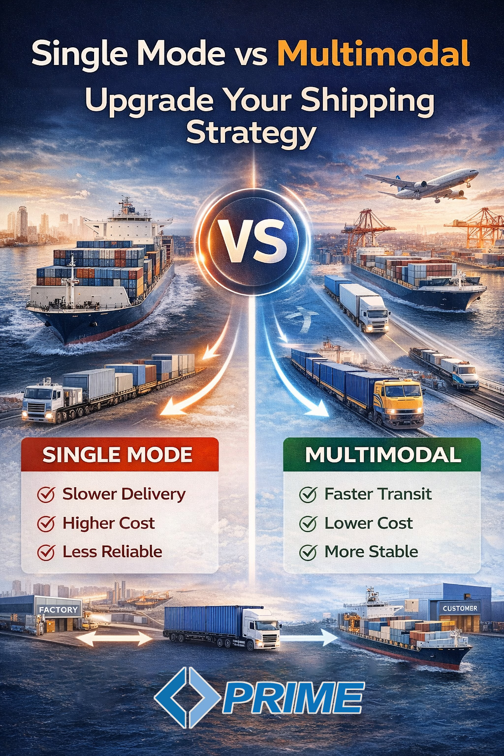 What Are the Advantages of Multimodal Transport for Cross-Border Trade?

