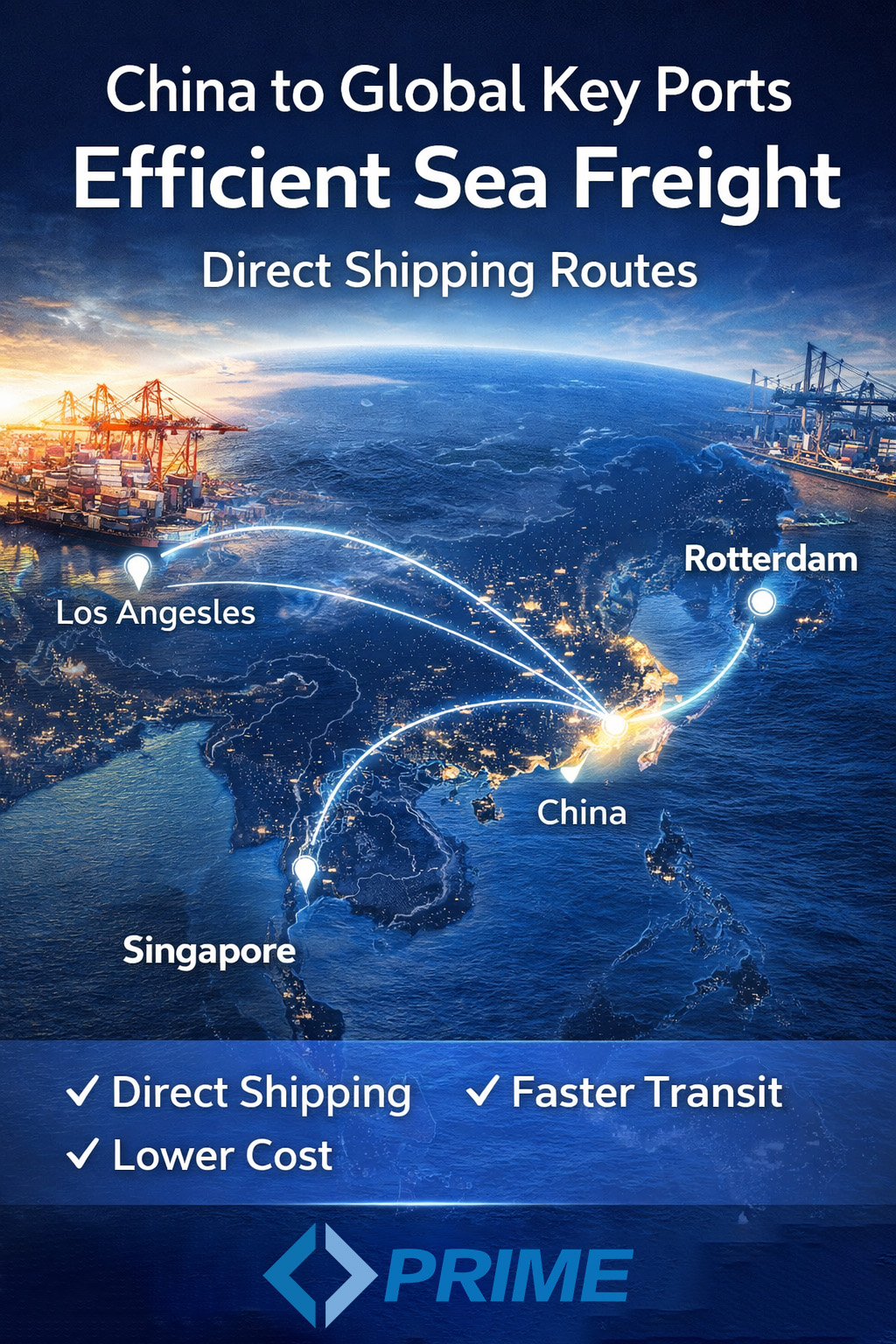 Efficient Sea Freight for China to Global Key Port Direct Shipping
