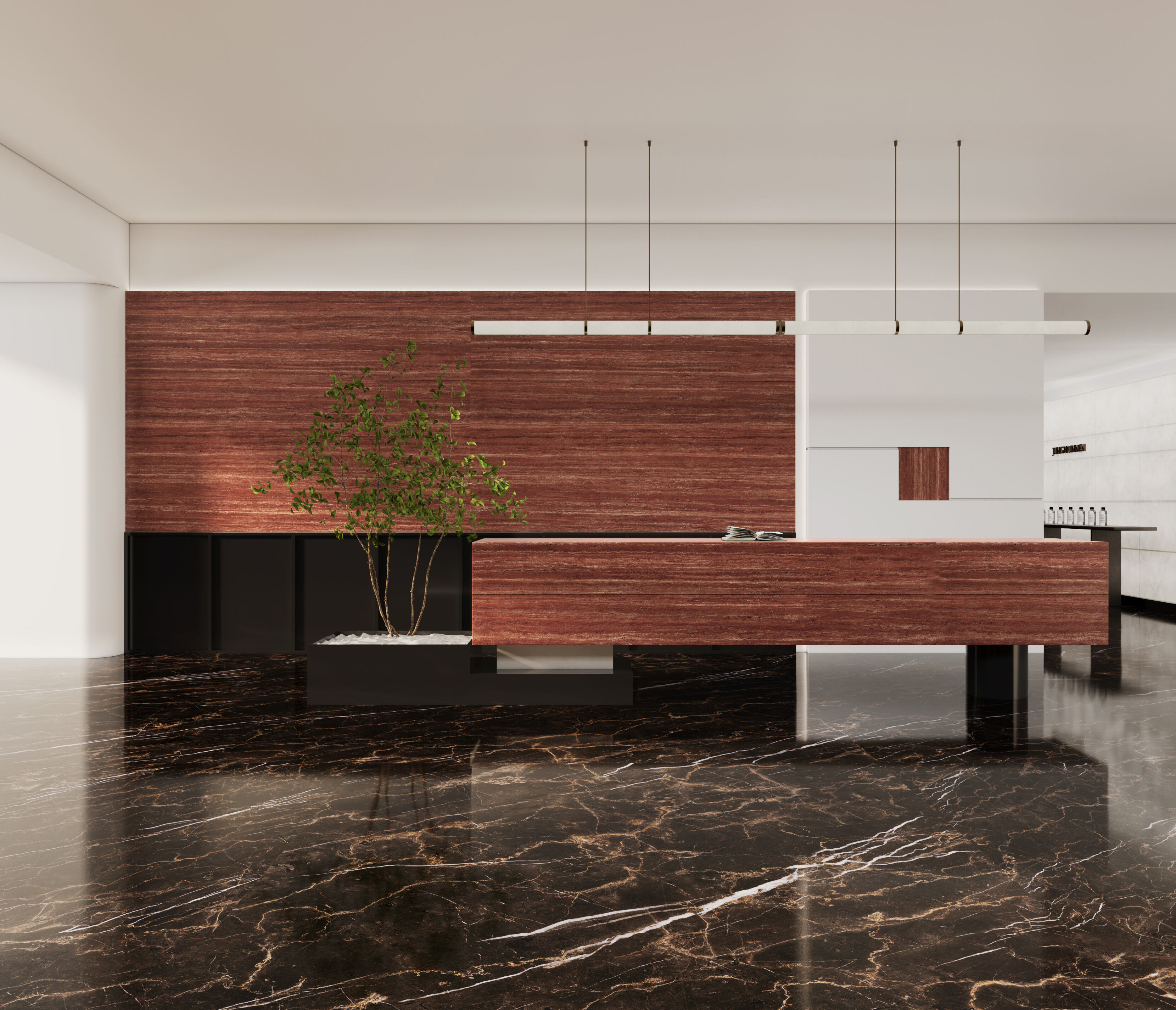 Case-studie: En 30-meter lang sømløs køkkenø i Dubai – muliggjort af Xinmingzhu