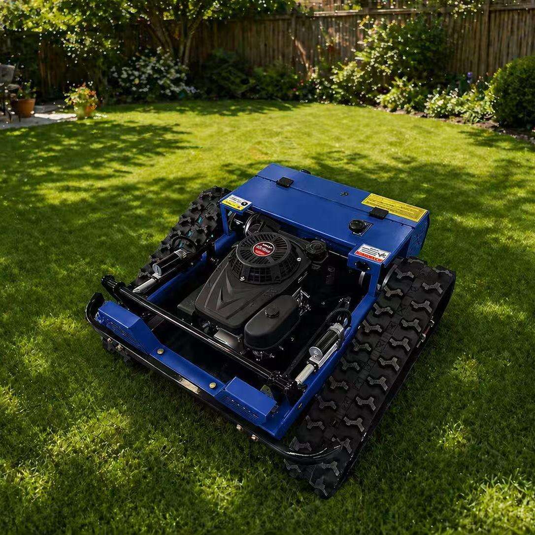 Multi-Function Gasoline RC Tracked Mower Blue