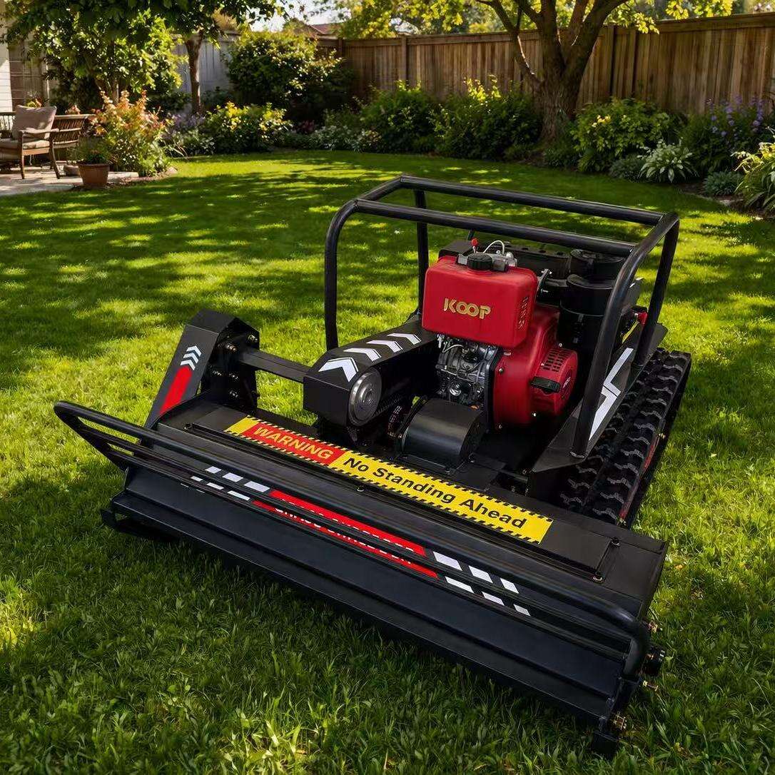 Multi-Function Gasoline RC Tracked Mower Red