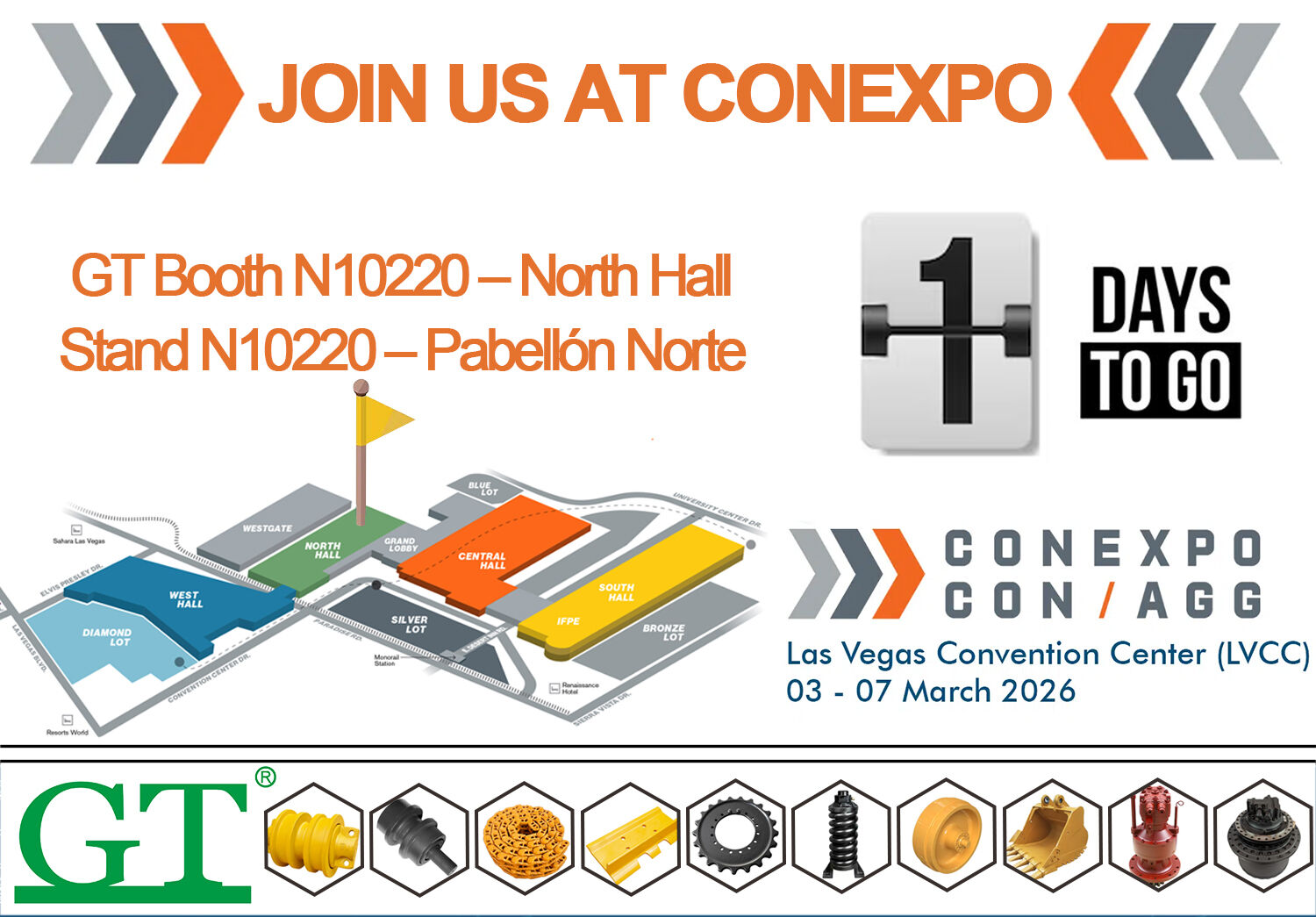 GT Booth Setup Completed Ready for CONEXPO-CON/AGG 2026