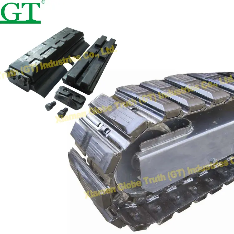 Excavator Bolt-On Track Pad Rubber Pad With Natural Rubber