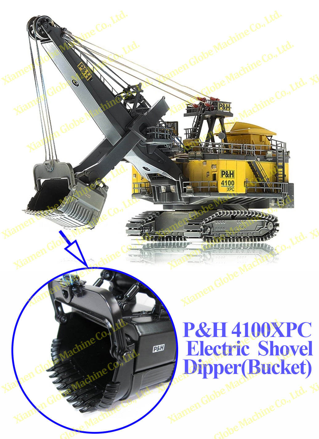 P＆H 4100XPC Electric Shovel Bucket 56.6m³ Dipper | Bucket |