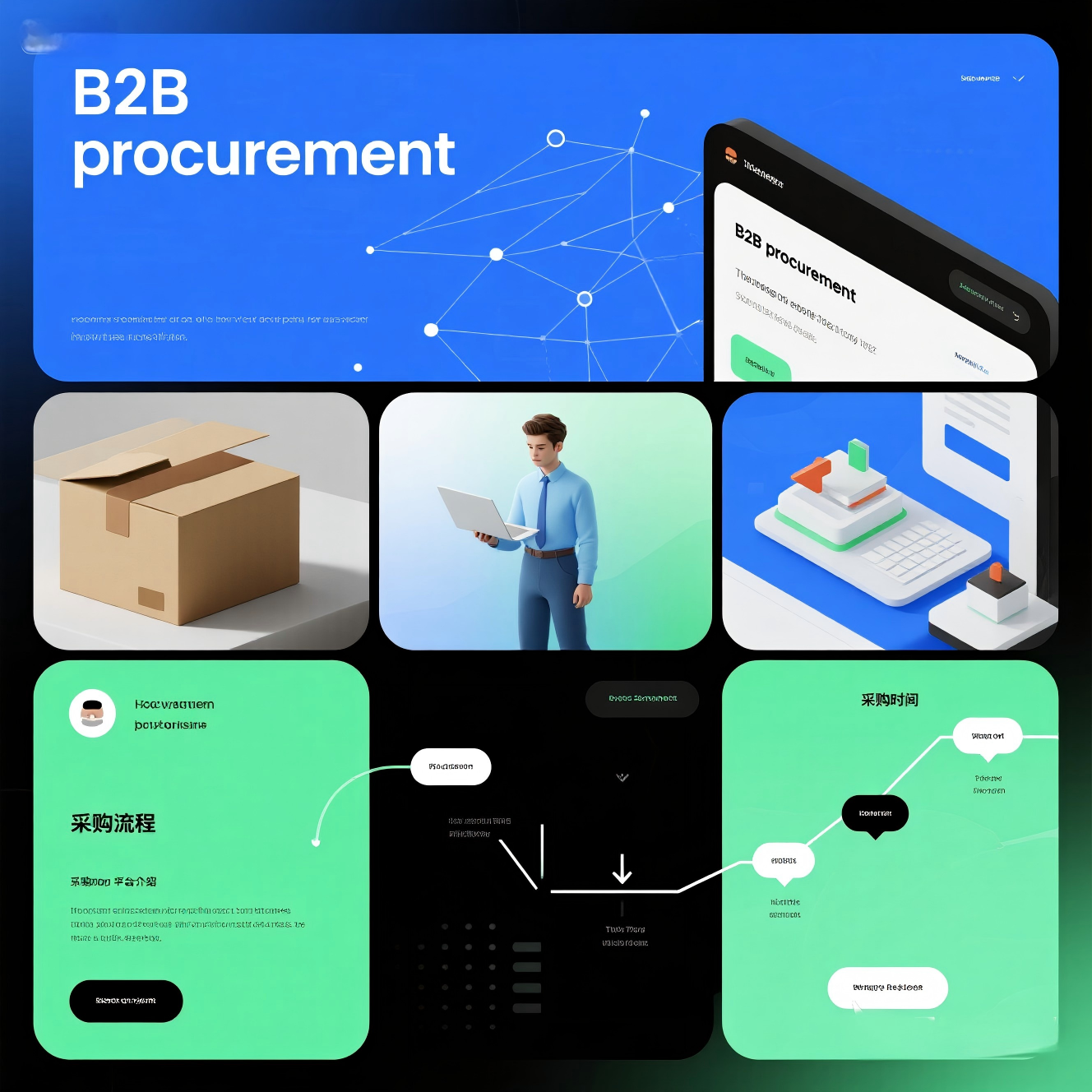 jimeng-2025-08-18-6105-帮我设计 多张与 B2B procurement 相关的英文图片，现代扁平化设计...(1).png