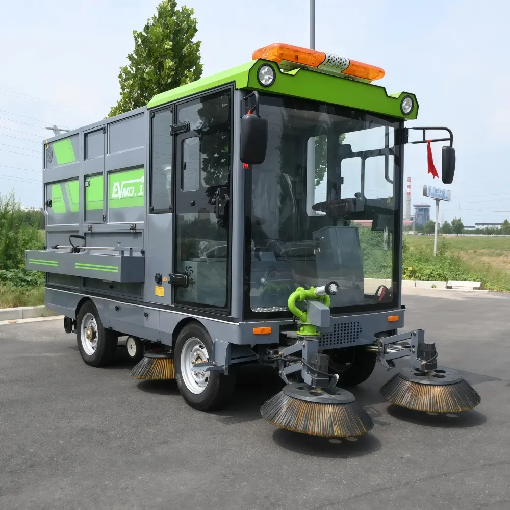 Hoe elektrische straatveegmachines emissies in stedelijke omgevingen verminderen