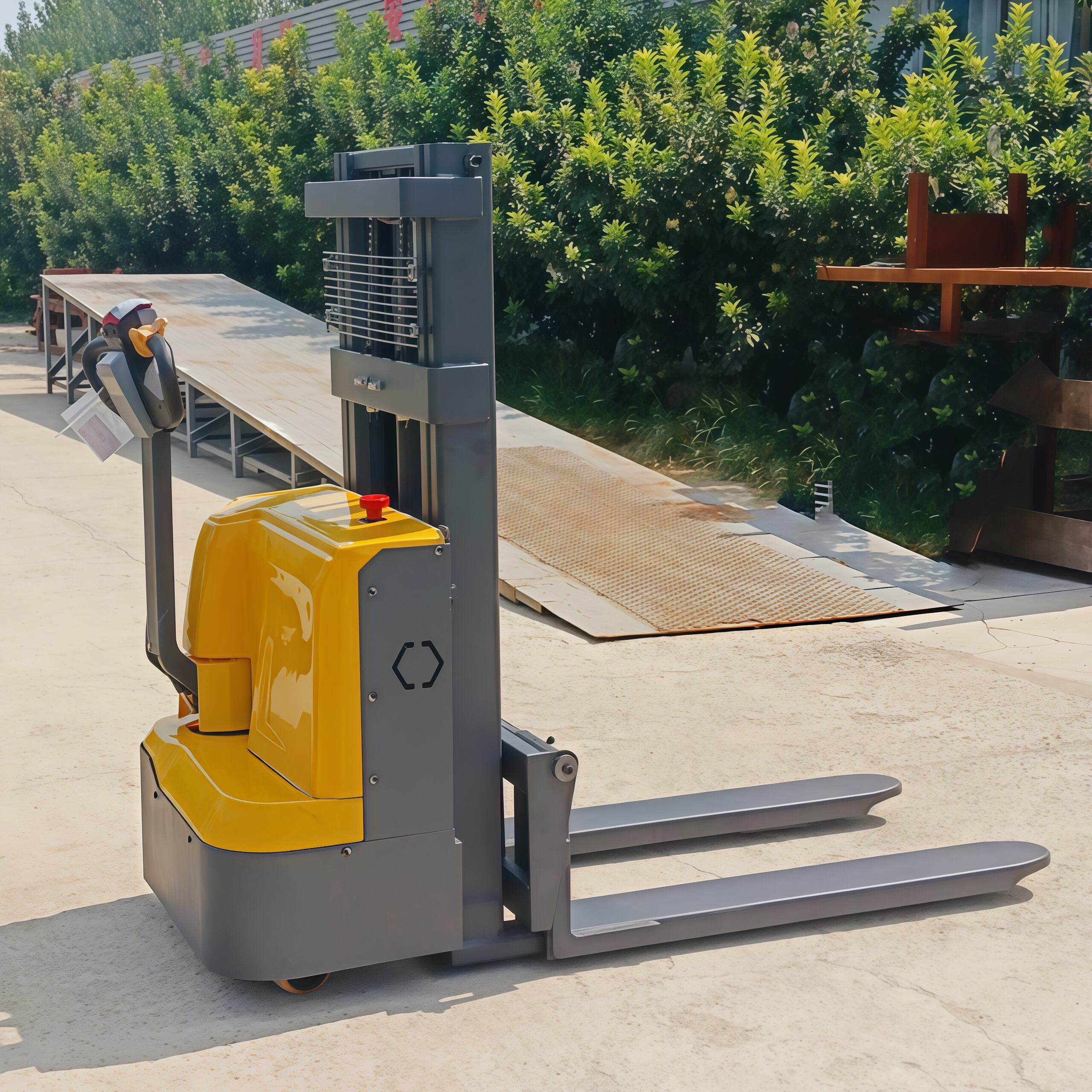 Electric Pallet Stacker Forklift Manual Stacker Self Lifting Pallet Stacker