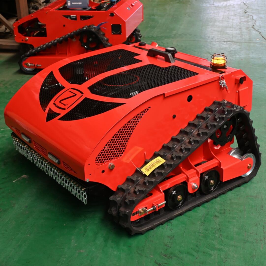 Remote Control Gasoline Lawn Mower Slope Mower For Steep Hill