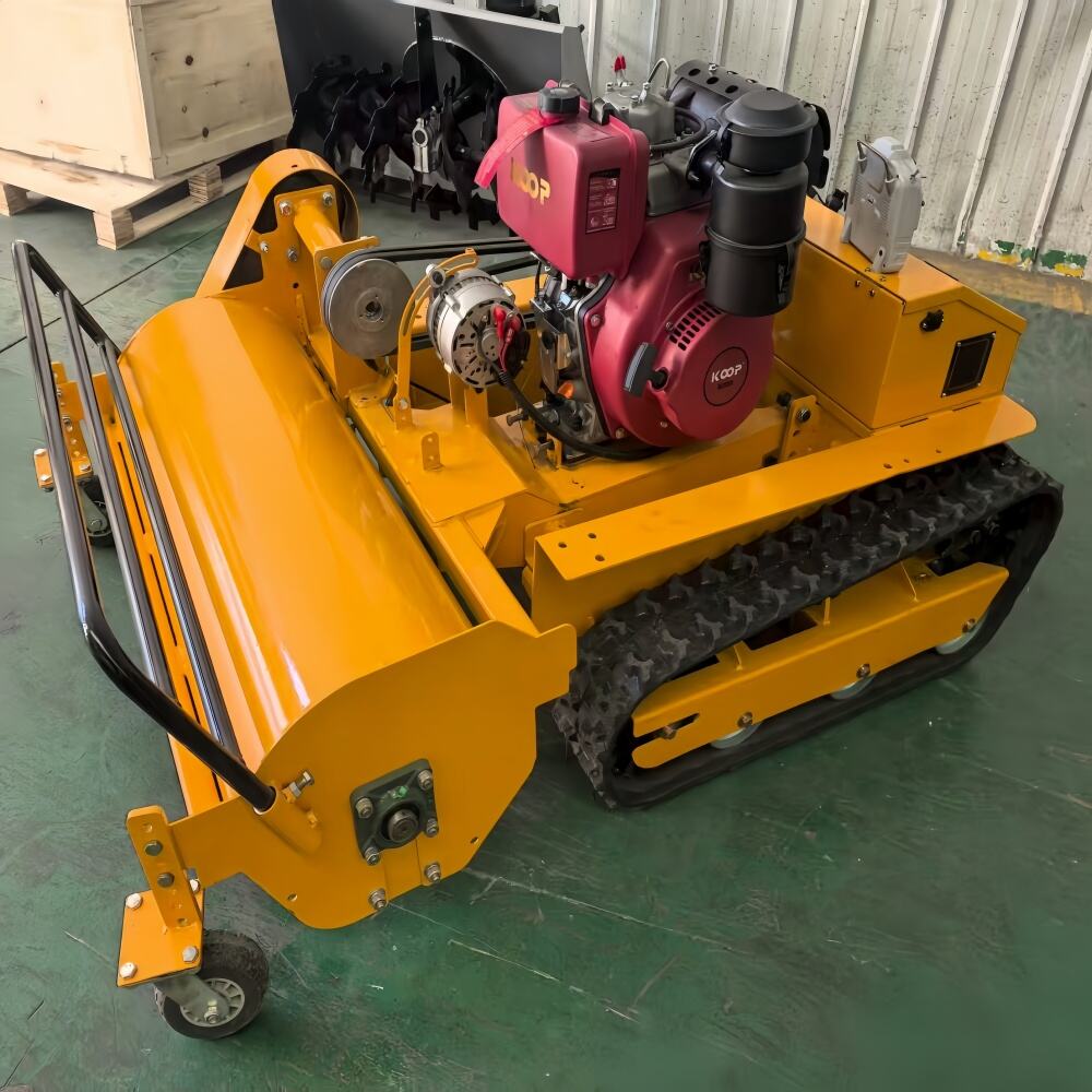 Commercial Zero Turn Lawn Mower With Flail Mower Attachment For Golf Course