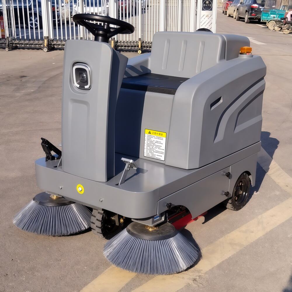 Industrial Electric Ride-on Street Sweeper: 40% Labor Savings, ISO 9001 ...