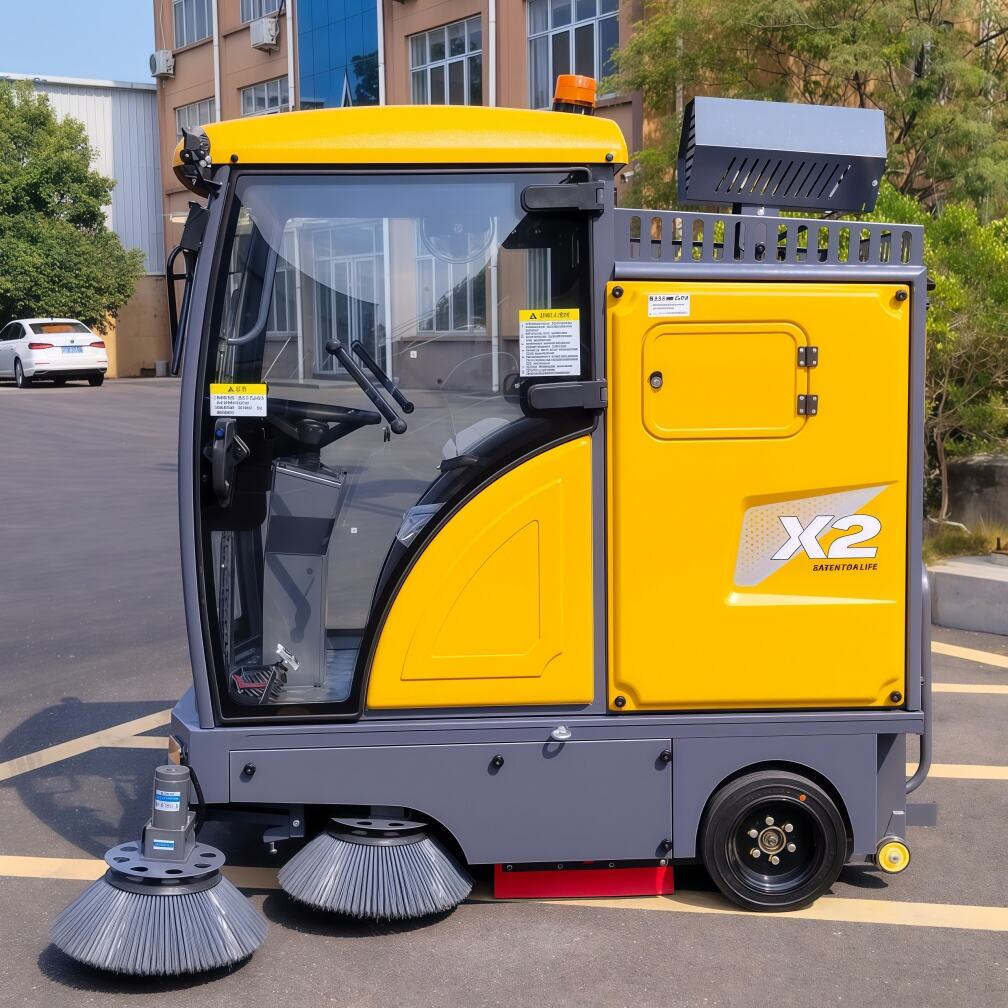 Gatustädare med batteridrift för rengöring av gångvägar